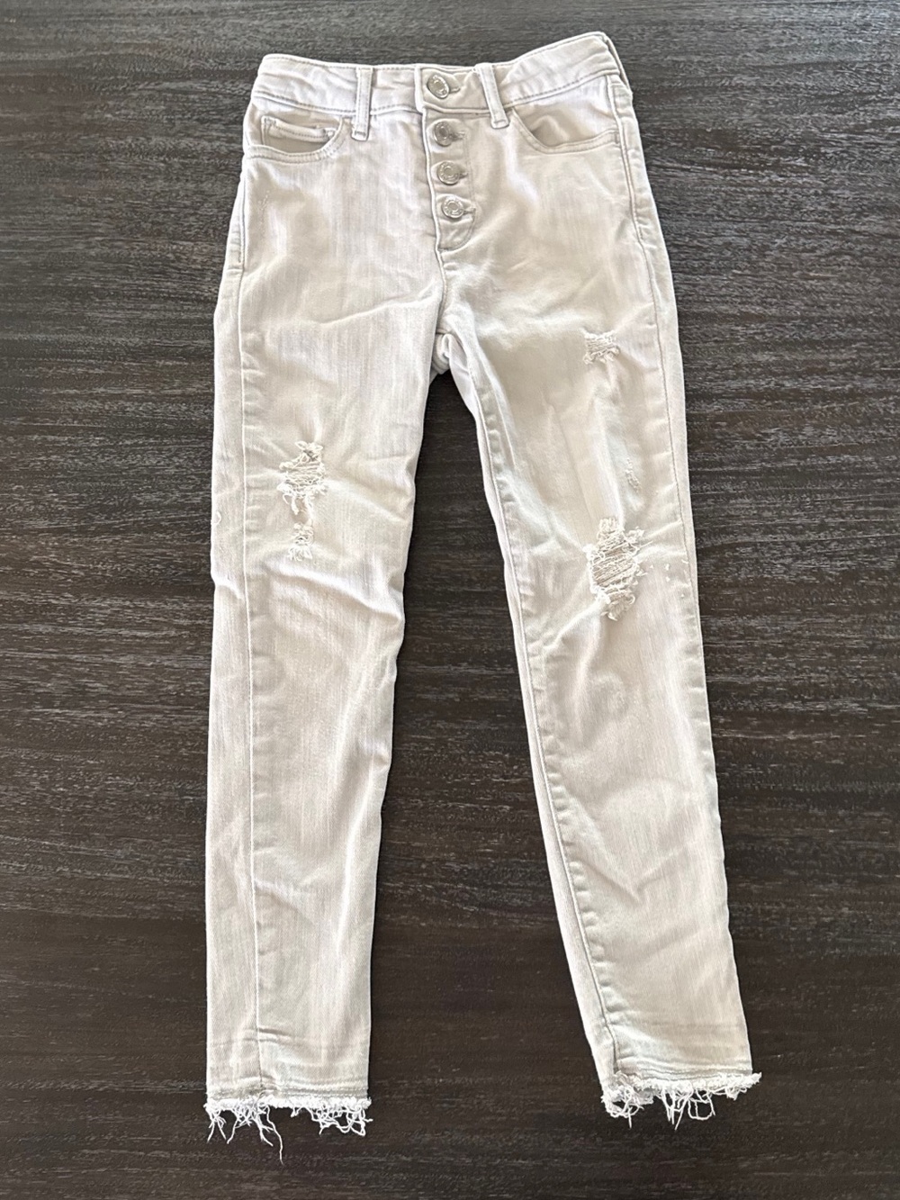 Gap Denim Girls 8 Distressed Stretch High Rise Ankle Jegging
